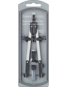 Sirkel Faber-Castell metallist universaalse adapteriga