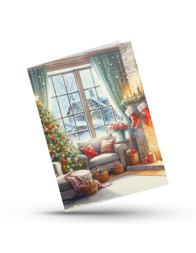 Greeting card Ketzu 2-part Waiting for Christmas