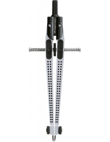 Faber-Castell Grip quick-set compass, silver, homogeneous sorting