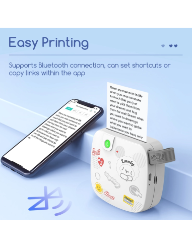 Etiketiprinter DELI S501 TT 200dpi, Bluetooth, kaasaskantav