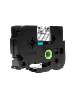 Kleepkirjalint Brother TZe-135 12mm x 8m valge läbipaistval 2