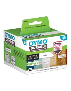 Kleepkirjaetiketid Dymo 25x89mm polüester 2x350tk