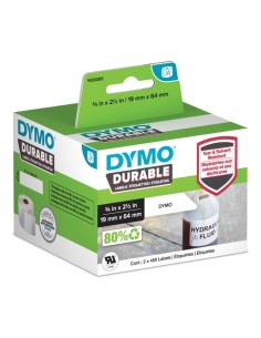 Kleepkirjaetiketid Dymo 19x64mm polüester 2x450tk