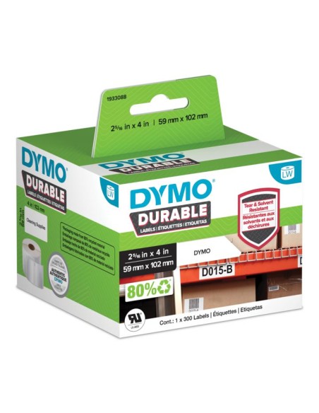 Kleepkirjaetiketid Dymo 59x102mm polüester 300tk