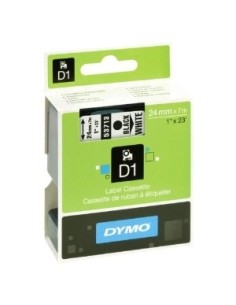 DYMO D1 Labels, Black Print on White, 24mm x 7m, Self-Adhesive Labels for LabelManager Label Printers, Authentic