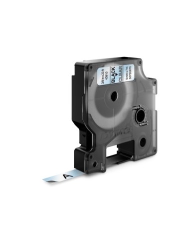 DYMO D1 Labels, Black Print on Clear, 9mm x 7m, Self-Adhesive Labels for LabelManager Label Printers, Authentic