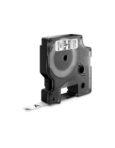 Kleepkirjalint Dymo D1 9mm x 7m must tekst valgel 40913 2