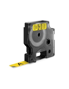 DYMO D1 Labels, Black print on Yellow, 12mm x 7m, Self-Adhesive Labels for LabelManager Label Printers, Authentic 2