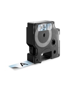 DYMO D1 Labels, Black Print on Clear, 19mm x 7m, Self-Adhesive Labels for LabelManager Label Printers, Authentic 2