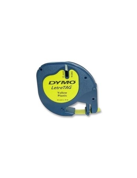 Tape Dymo Letratag plast 12mm x 4m yellow
