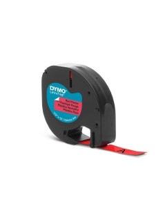 Kleepkirjalint Dymo LetraTag 12mm x 4m punane 91203 2