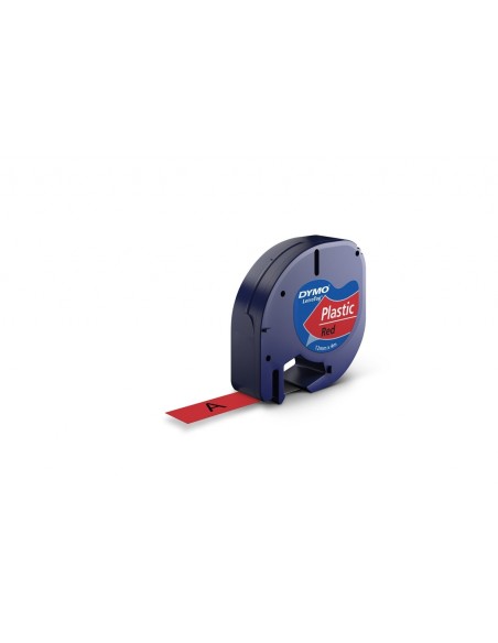 Kleepkirjalint Dymo LetraTag 12mm x 4m punane 91203
