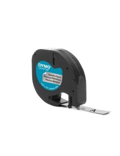 Tape Dymo Letratag plast 12mm x 4m silver 2
