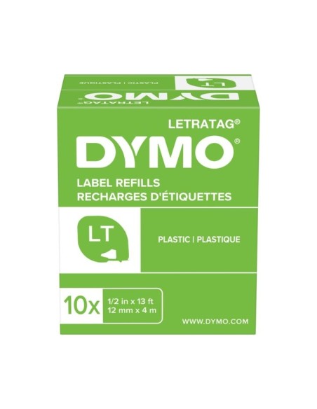 Kleepkirjalint Dymo LetraTag 12mm x 4m valge 91221