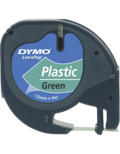 Kleepkirjalint Dymo LetraTag 12mm x 4m roheline 91224