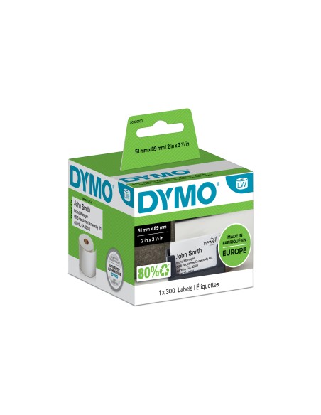Kleepkirjaetiketid Dymo 51x89mm 1x300tk