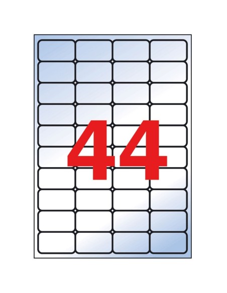 Etiketid Apli 1223 48,5x25,4mm A4 20lehte läbipaistev matt