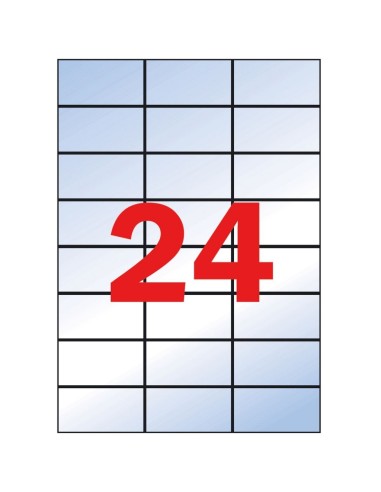 Labels Apli 70x37mm A4, 20sheet  transparent matt for Inkjet printers