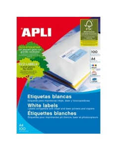 Labels Apli 48,5x16,9mm  A4/100h