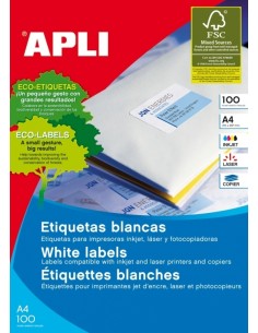Etiketid Apli 1292 105x70mm A4/100L