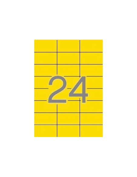 Labels Apli 70x37 mm   A4/20sh yellow