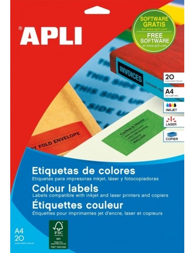Apli  105,0X37,0 BOX 20 green