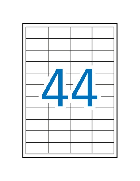 Labels Apli 48,5x25,4mm A4/250h