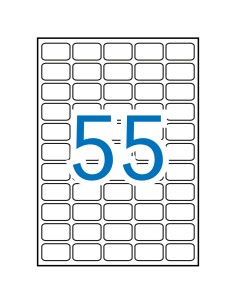 Labels Apli 36,8x23,8mm A4/100sh, removable