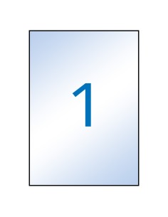 Labels Apli 210x297mm A4, 10sheet  transparent glossy for Inkjet printers