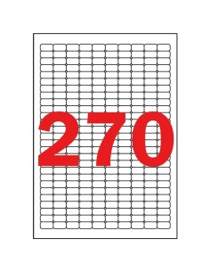 Labels Apli 17,8x10mm  A4/25sh, removable