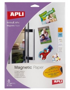 Magnetpaber Apli Magnetic 10245 640g 8 lehte Inkjet a4 fotopaber