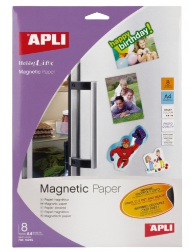 Magnetpaber Apli Magnetic 10245 640g 8 lehte Inkjet a4 fotopaber