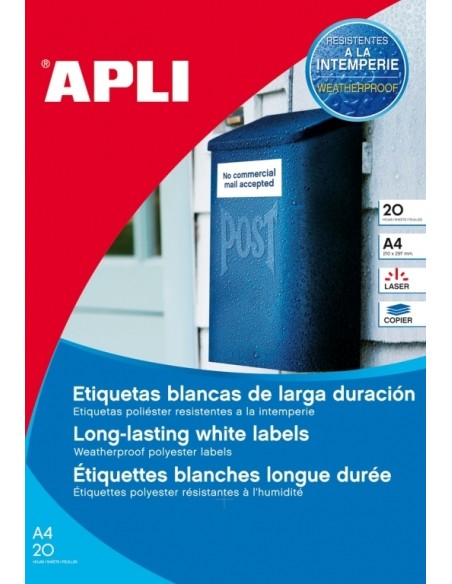 Labels Apli  45,7X21,2 mm weatherproof
