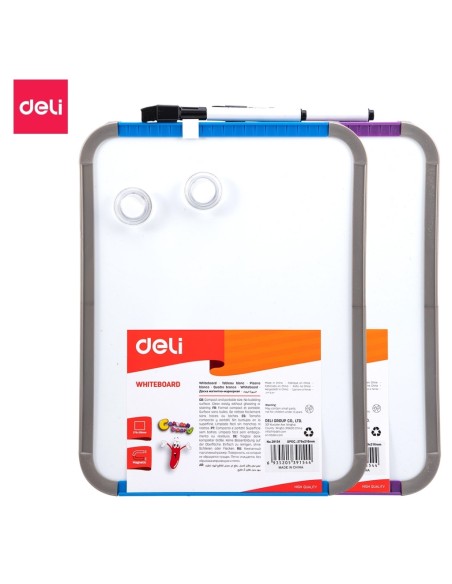 PS Magnetic Whiteboard w/acc. 279×216mm Blue Purple