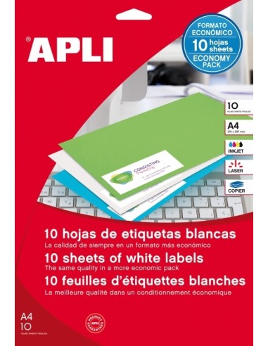 Labels Apli 70x37mm A4/10h