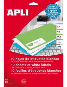 Labels Apli 38x21,2mm  A4/10h