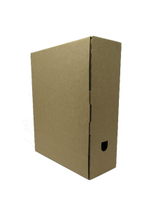 Archive box College A4 10cm with lid, brown