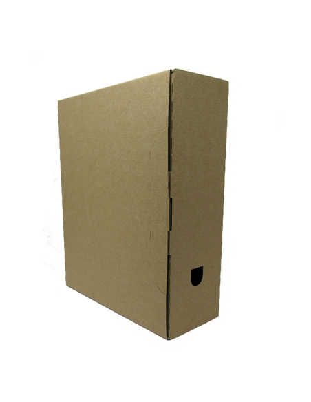 Archive box College A4 10cm with lid, brown