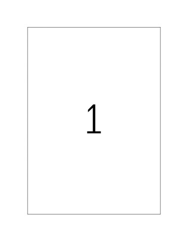 Labels College 210x297mm A4/100L, white