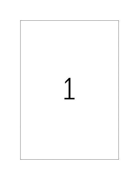 Labels College 210x297mm A4/100L, white