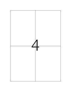 Etiketid College 105x148mm A4/100L, valge