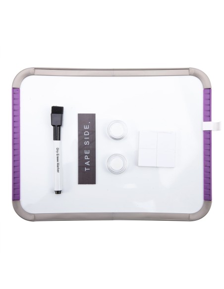 PS Magnetic Whiteboard w/acc. 279×216mm Blue Purple