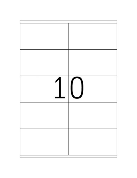 Etiketid College 105x57mm A4/100L, valge