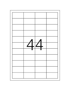 Labels College 48,5x25,4mm A4/100L, white
