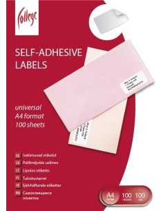 Labels College 48,5x25,4mm A4/100L, white 2