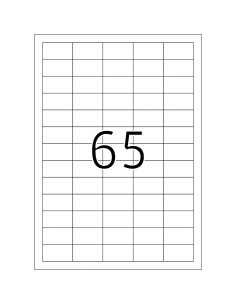 Labels College 38x21,2mm A4/100L, white
