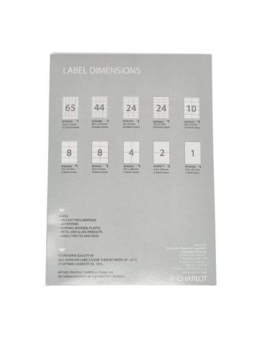 Labels College 38x21,2mm A4/100L, white