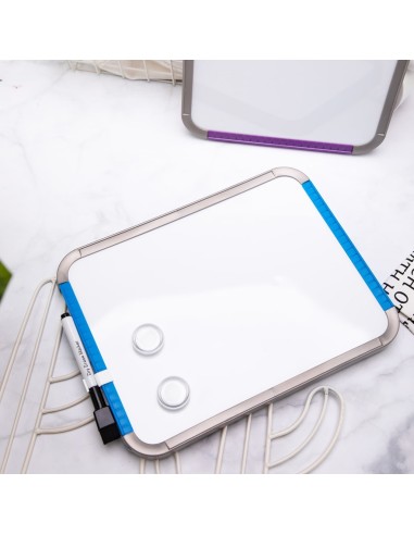 PS Magnetic Whiteboard w/acc. 279×216mm Blue Purple
