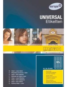 * Etiketid Europe 117mm 100L