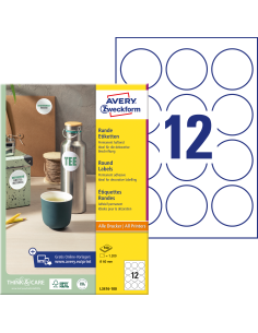 Labels Zweckform 60mm round InkjetLaserCopier